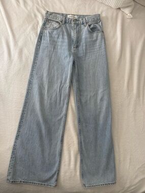 Denim Forum | The 90’s Lite Hi-Rise Wide Jeans | Size 27